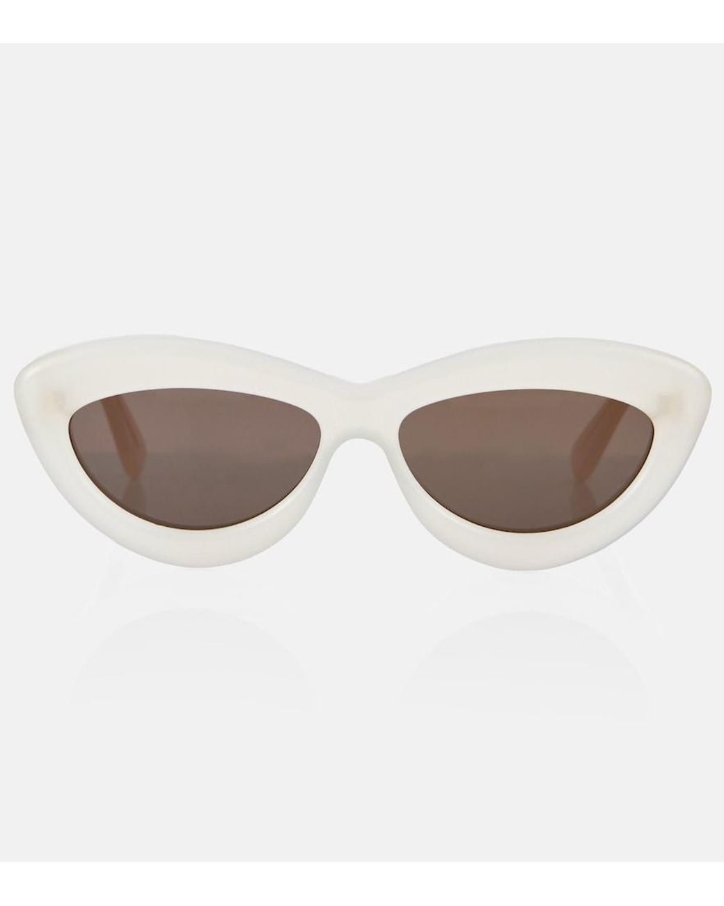 Loewe Brown Curvy Cat-Eye Sunglasses