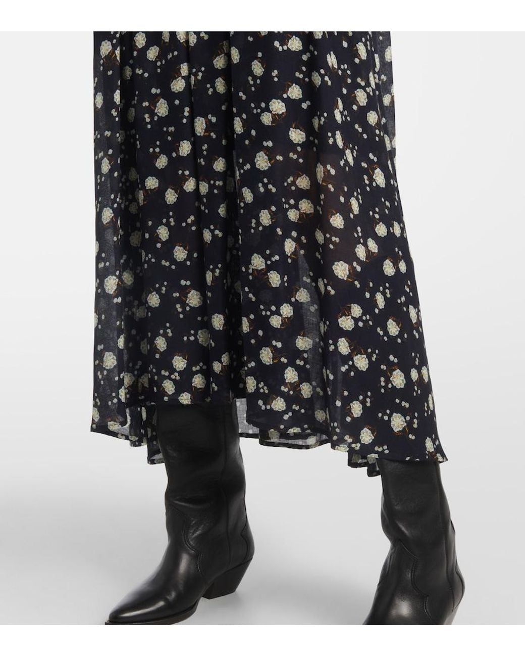Dorothee Schumacher Black Floral Volumes Printed Maxi Dress