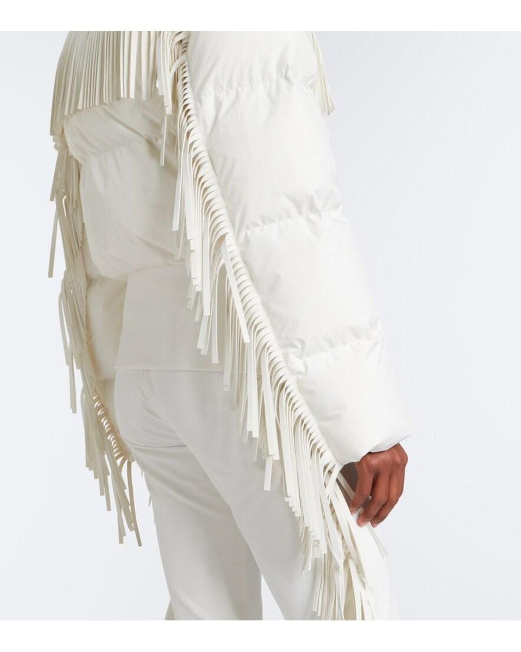 Goldbergh White Marna Fringed Ski Jacket