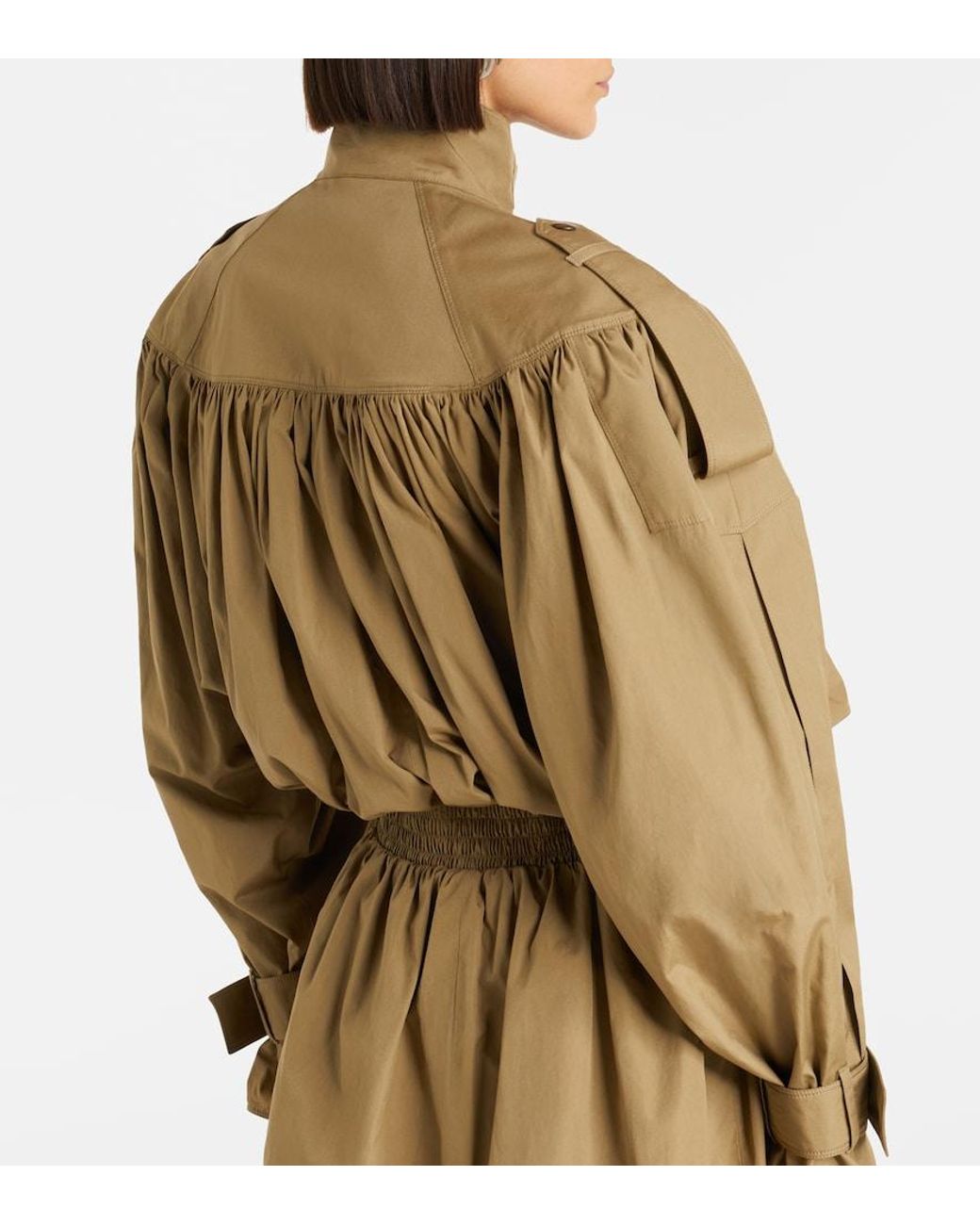 Chloé Natural Cotton Poplin Trench Coat