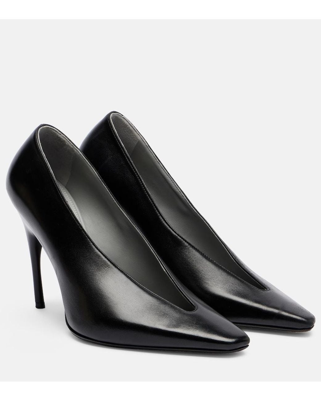 Balenciaga Black Duchesse Leather Pumps