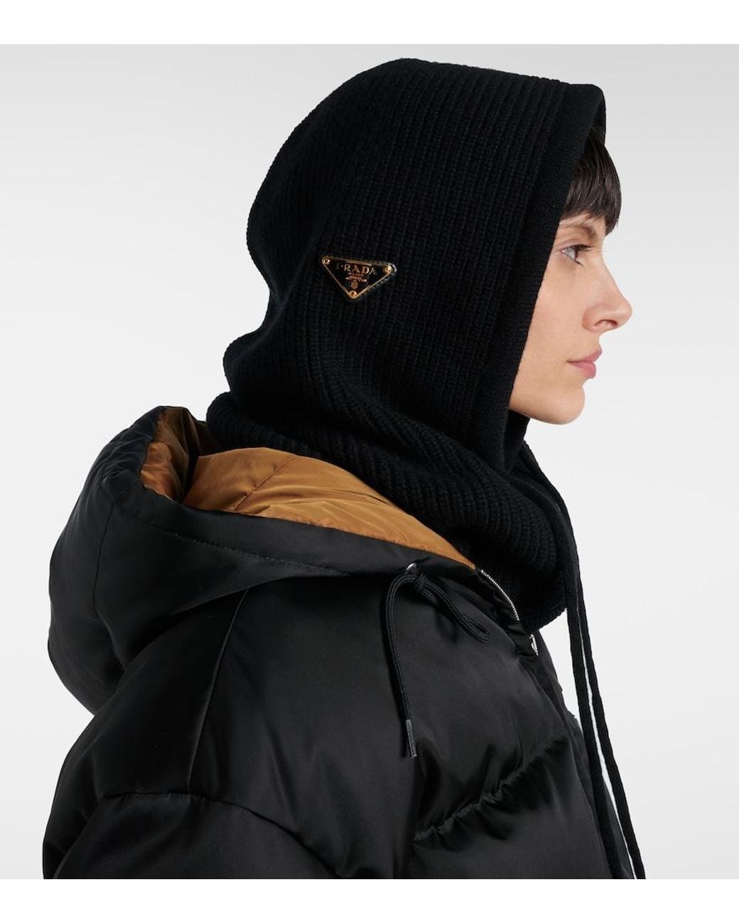 Passamontagna di Prada in Black