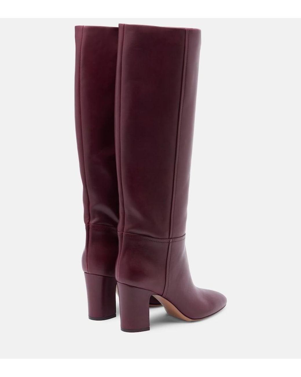 Paris Texas Purple Lavinia 75 Leather Knee-High Boots