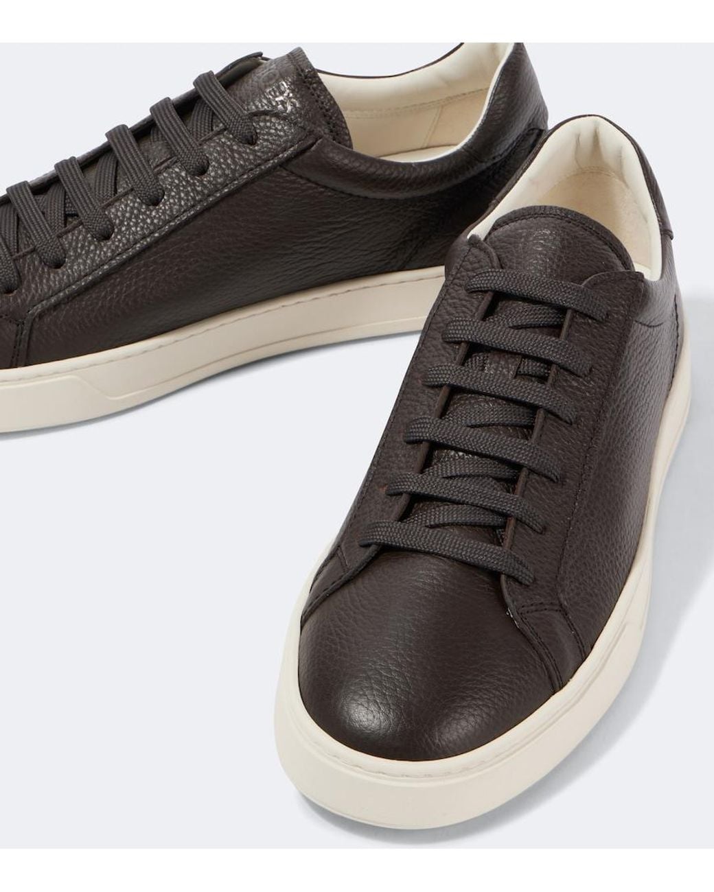 Tod's Brown Leather Sneakers for men
