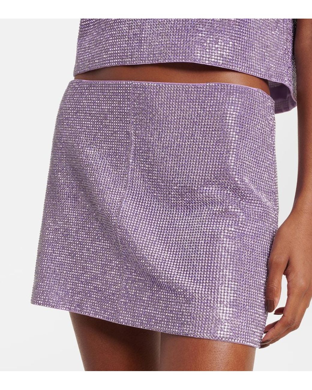 Minifalda Chainmail Self-Portrait de color Purple