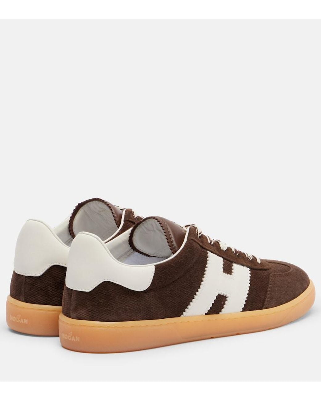 Hogan Brown Cool Suede Sneakers