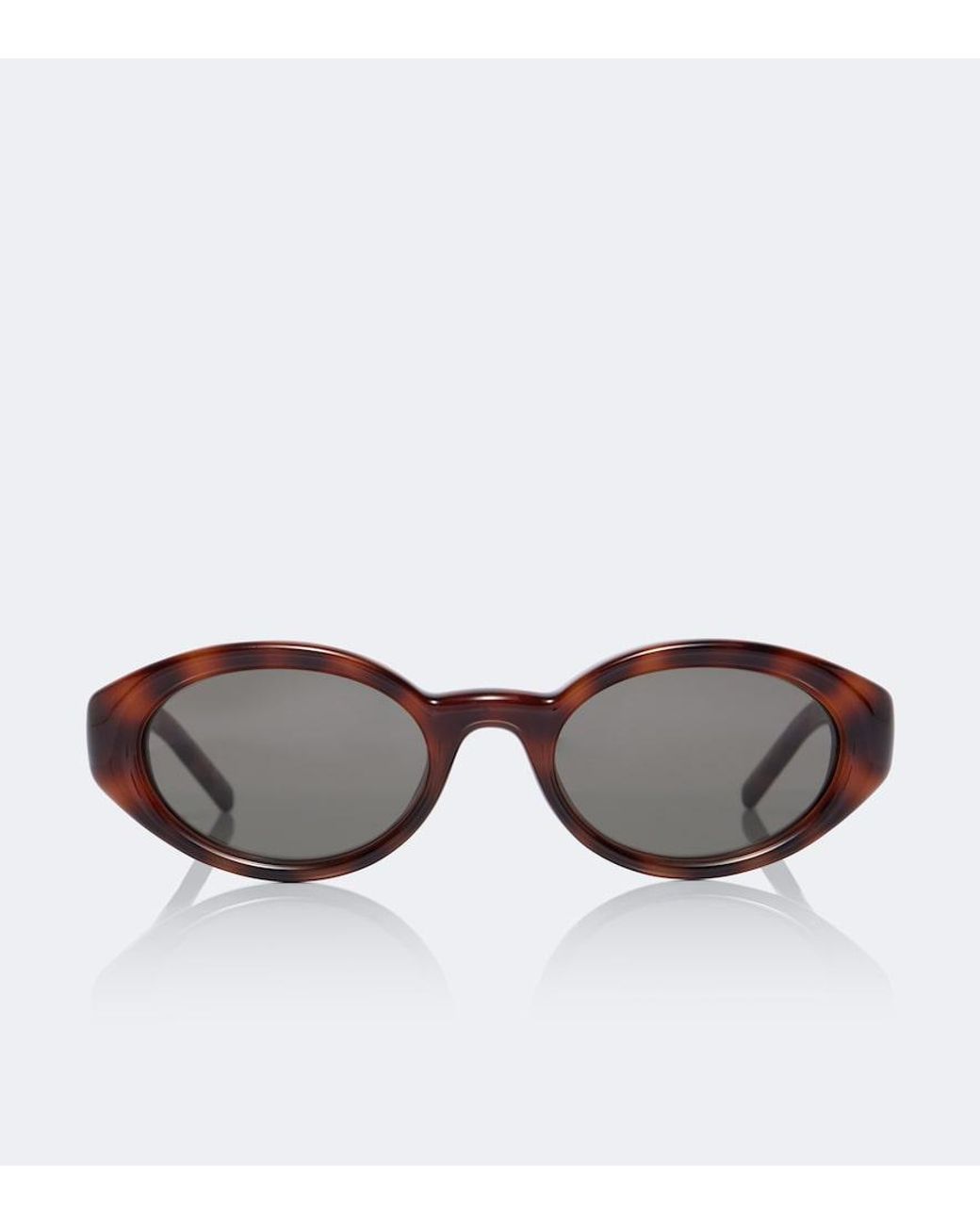 Saint Laurent Brown Sl 567 Plump Cat-Eye Sunglasses