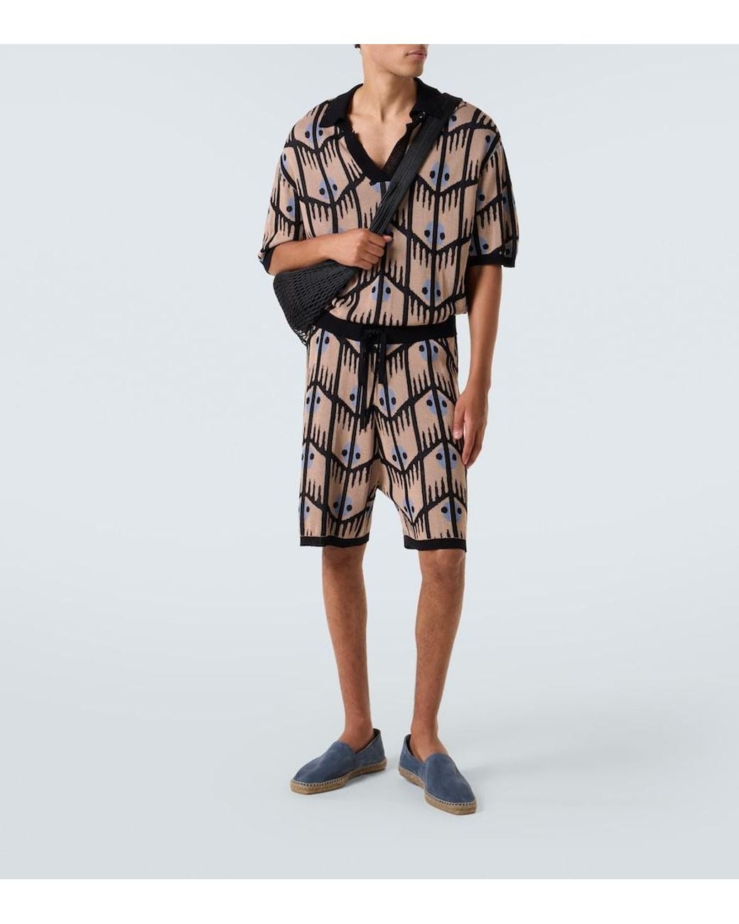 Commas Black Jacquard Polo Shirt for men
