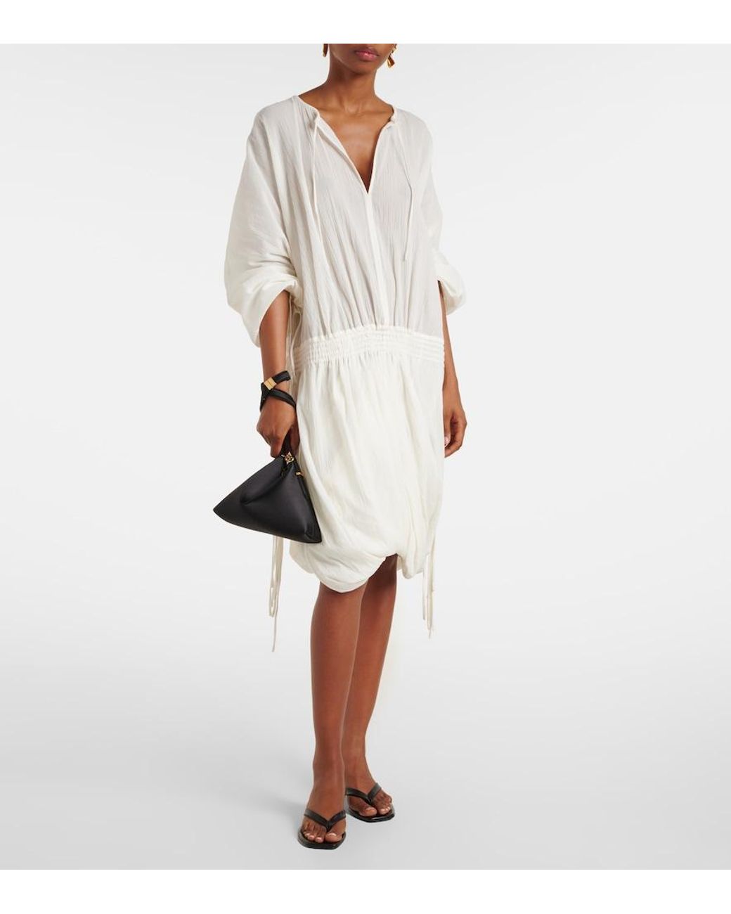 Totême White Cotton Minidress