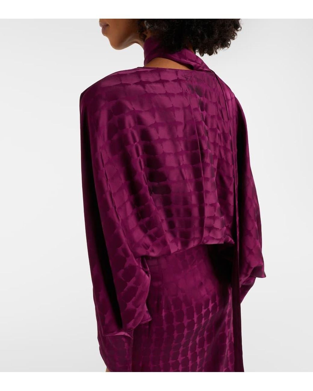 ‎Taller Marmo Purple Wickelkleid Dunaway Aus Cady