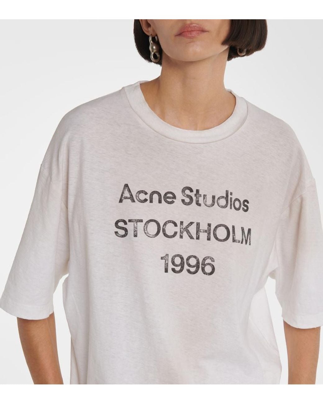 Acne White Exford 1996 T-Shirt