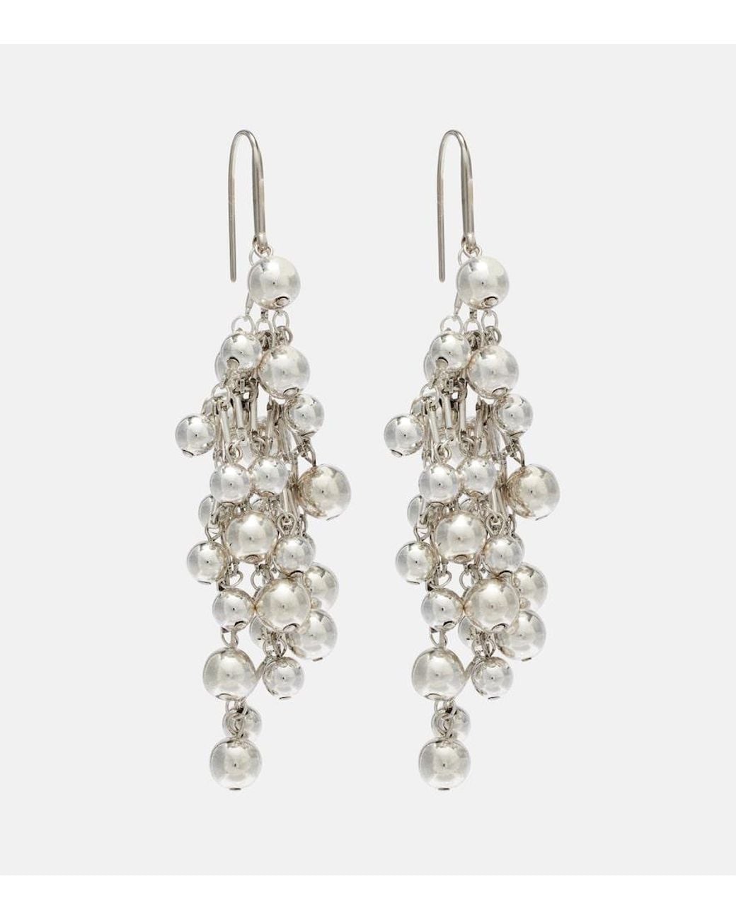 Isabel Marant White Tiva Embellished Drop Earrings