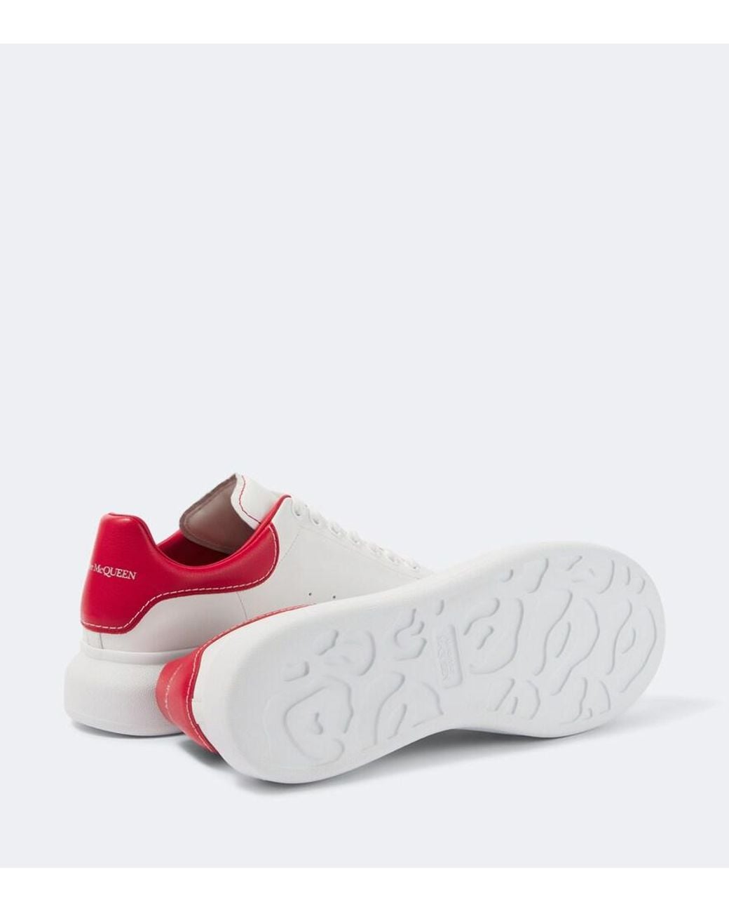 McQueen White Oversized Leather Sneakers for men