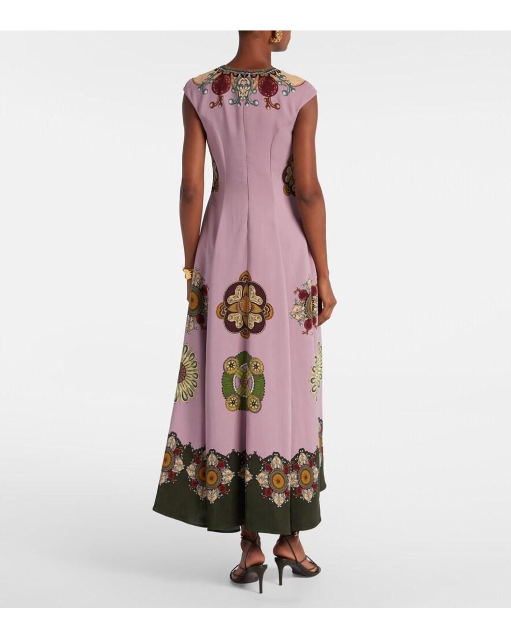LaDoubleJ Pink Park Ave Printed Maxi Dress