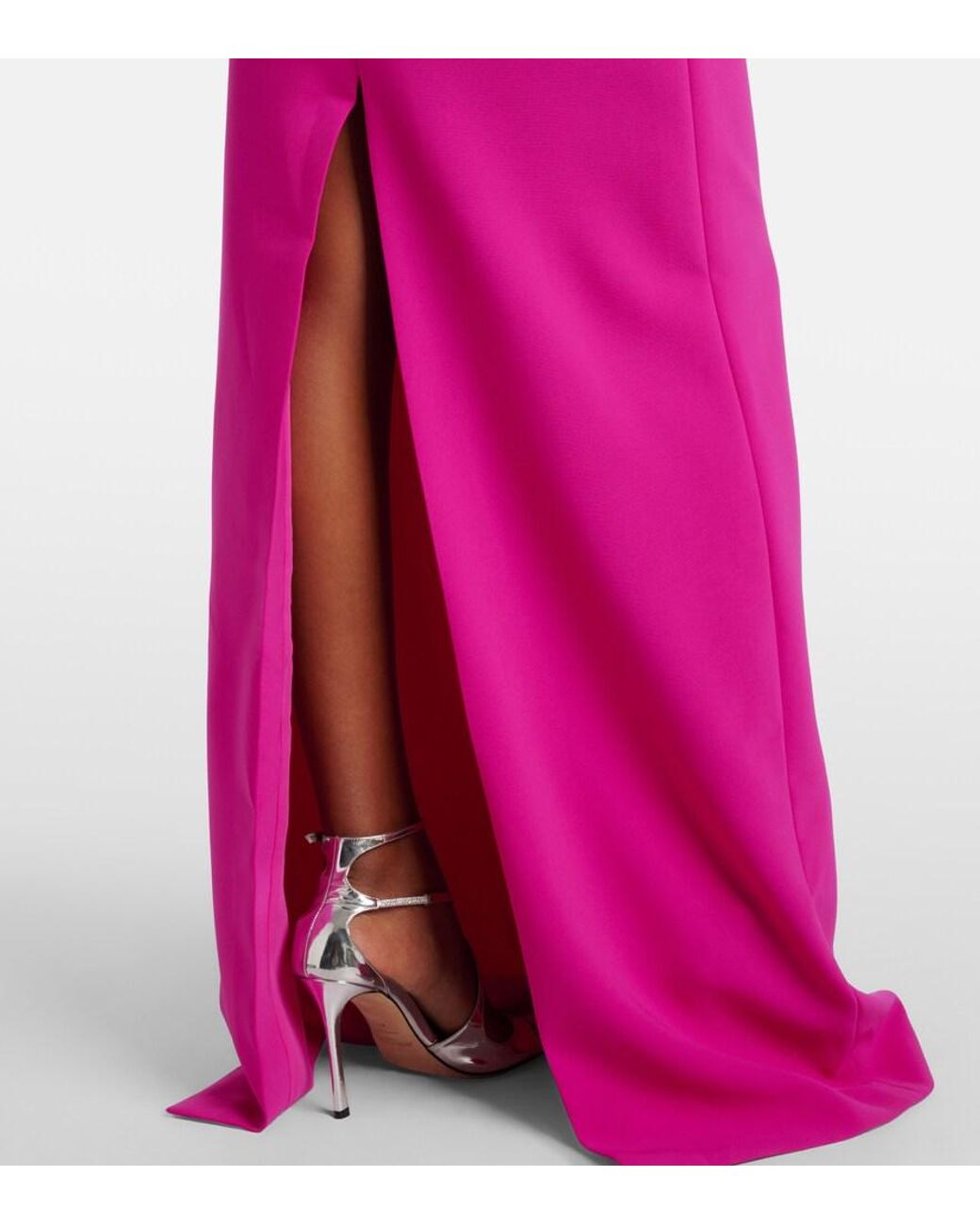 Costarellos Pink Off-The-Shoulder Meline Gown