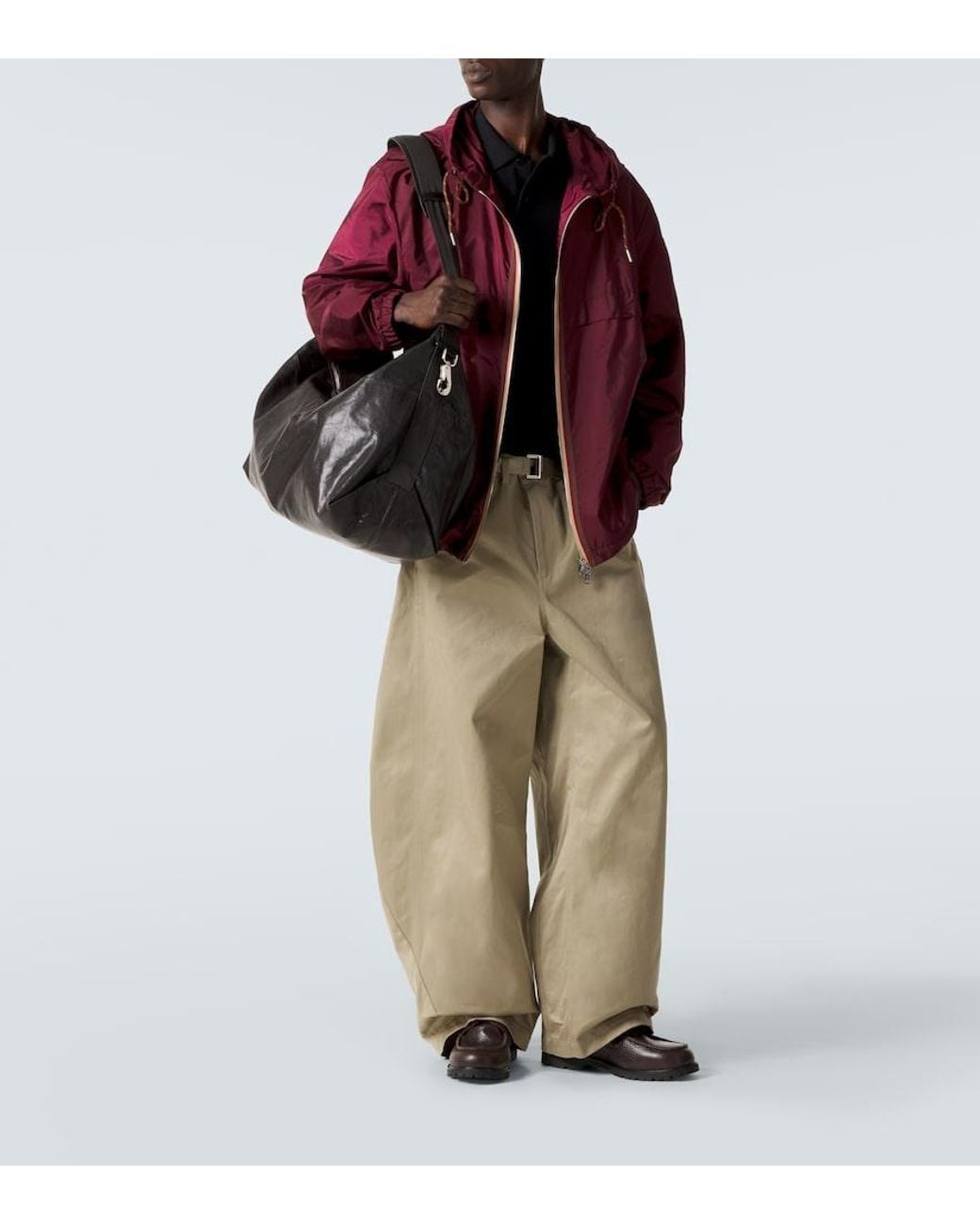 Moncler Purple Nidge Hooded Jacket for men