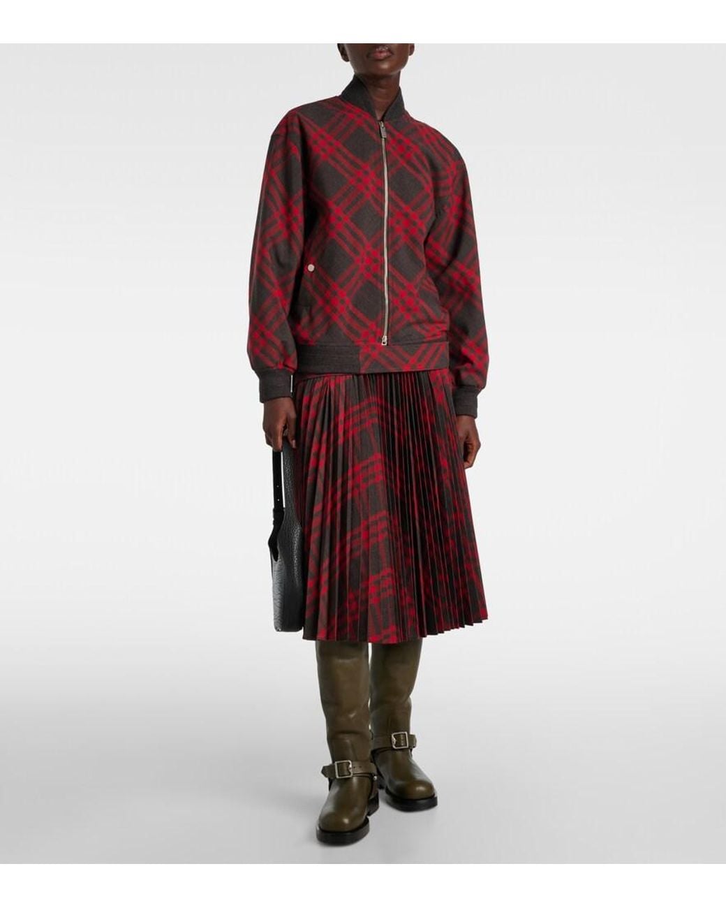 Burberry Green Leather Knee-High Boots