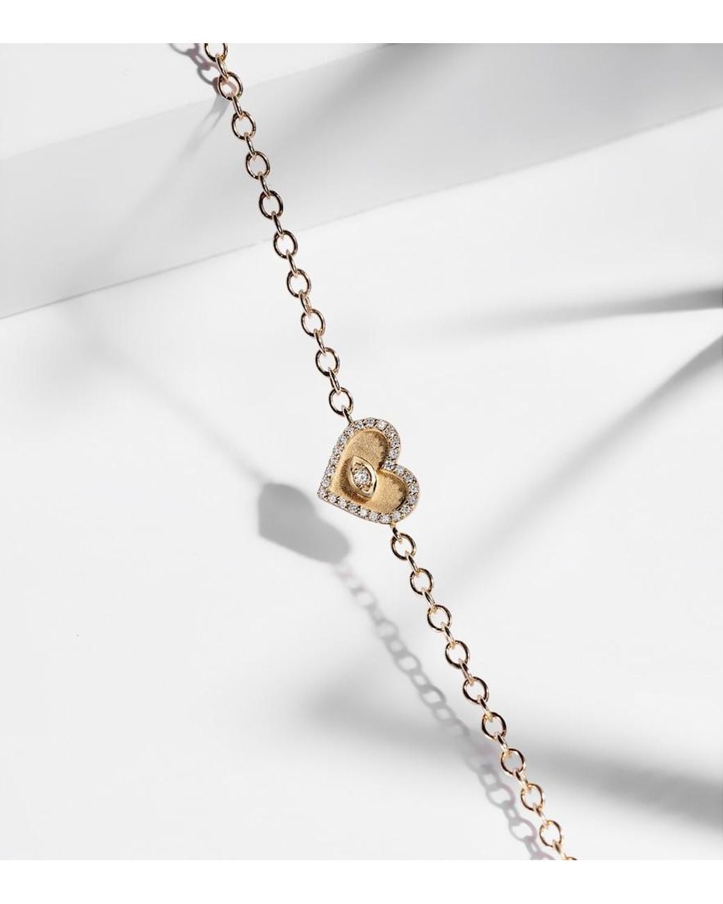 Sydney Evan Metallic 14Kt Bracelet With Diamonds