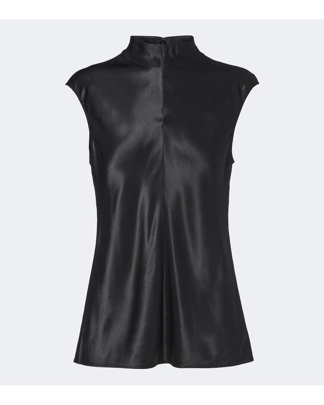 FFORME Black Rhea Satin Top