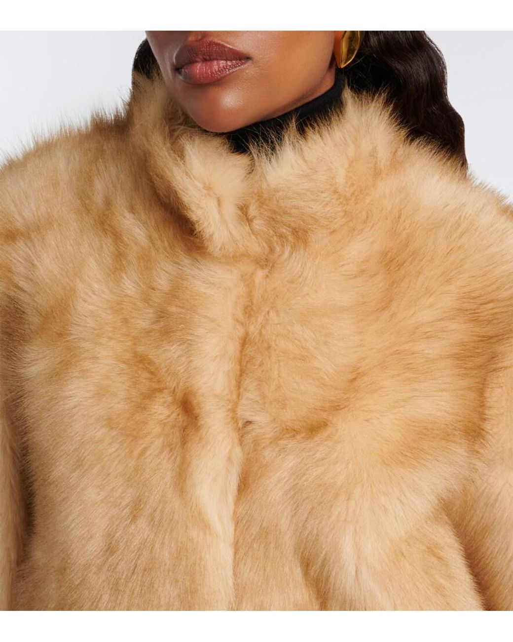 Nour Hammour Natural Mira Shearling Jacket