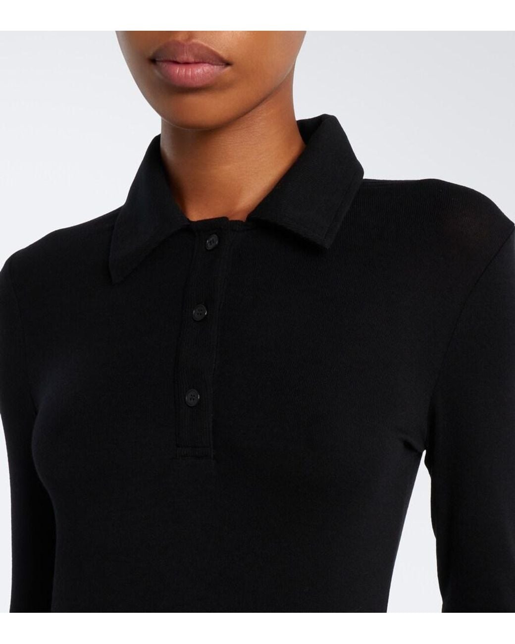 Agolde Black Amos Polo Sweater