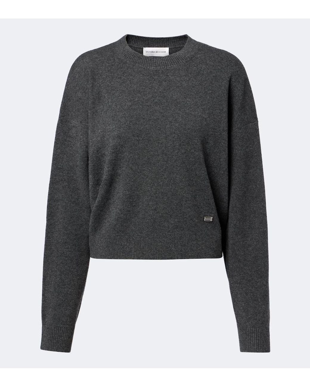 Victoria Beckham Black Wool And Cashmere Sweater