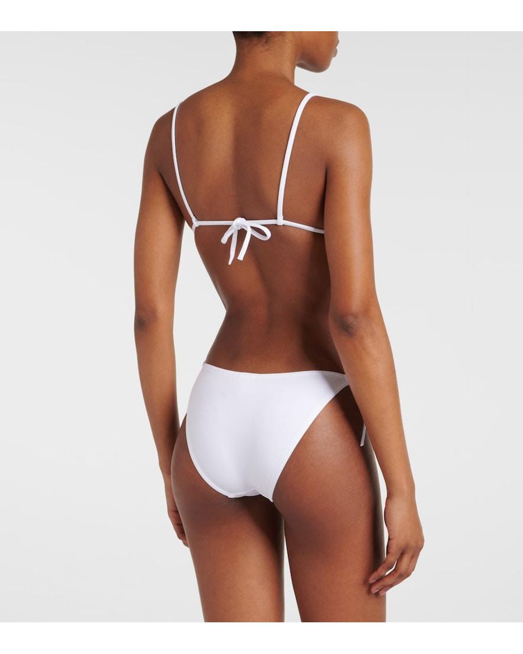 Eres White Mouna Triangle Bikini Top