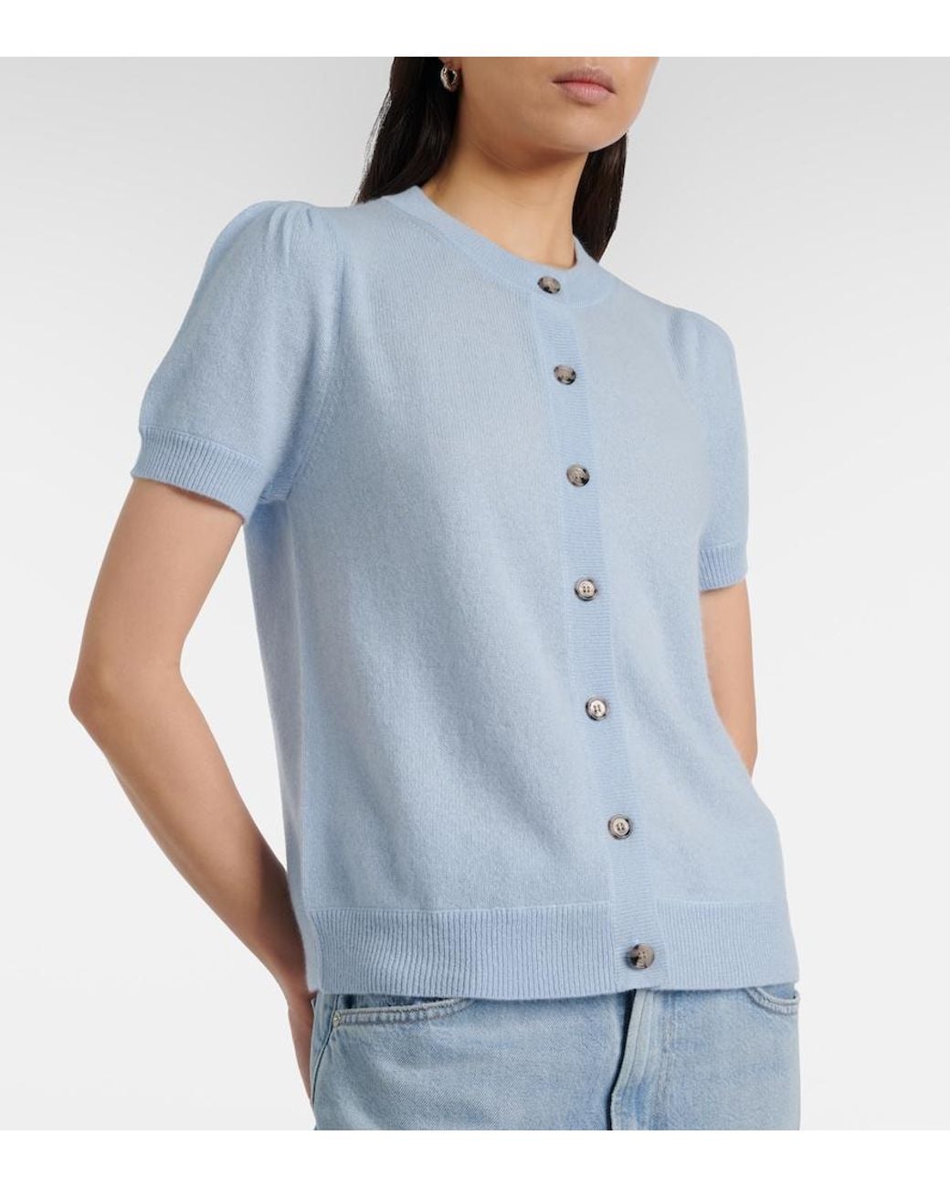 Jardin Des Orangers Blue Cashmere Cardigan