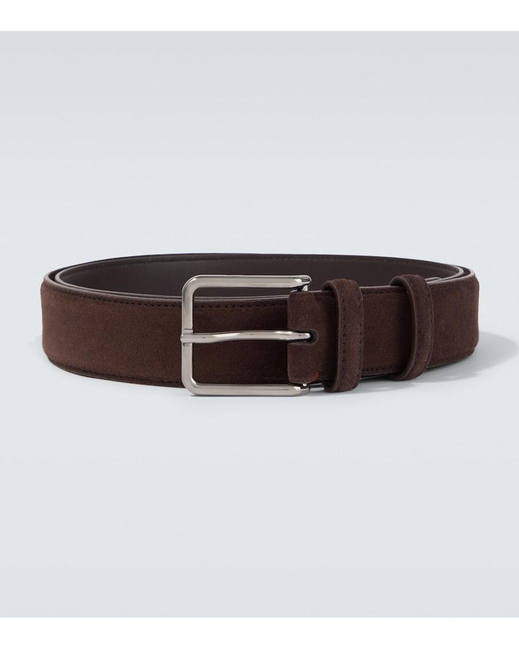 Loro Piana Brown Mayfair Suede Belt for men