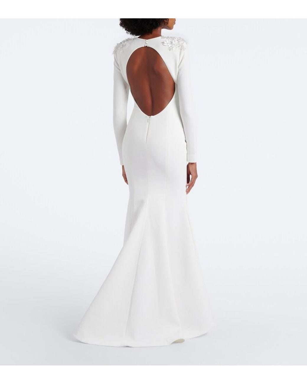 Rebecca Vallance White Andre Embellished Gown