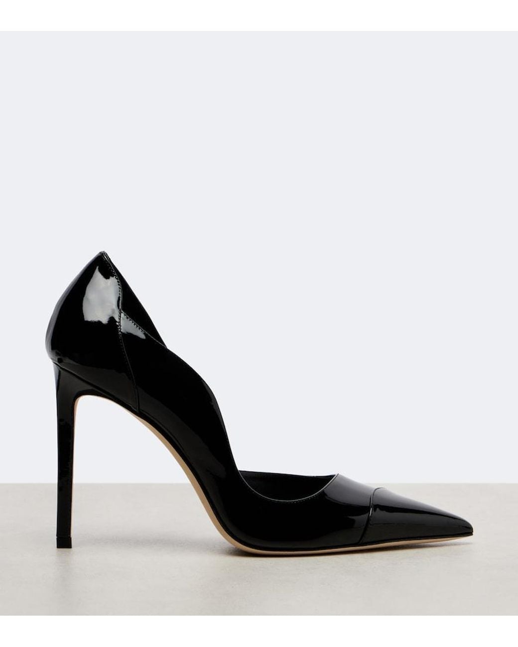 Jimmy Choo Black Brigitte 100 Patent Leather Pumps