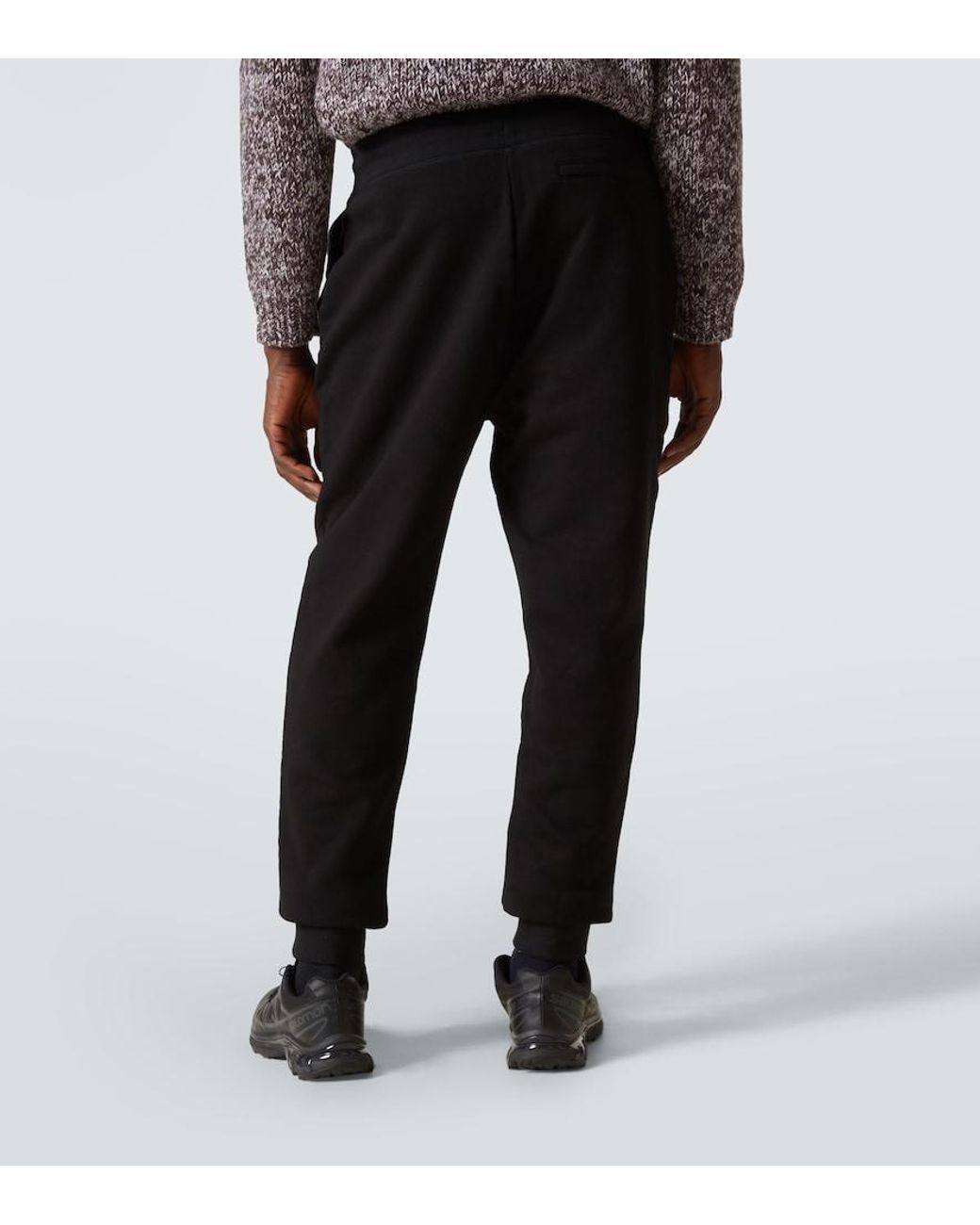 Canada Goose Black Huron Cotton Sweatpants for men