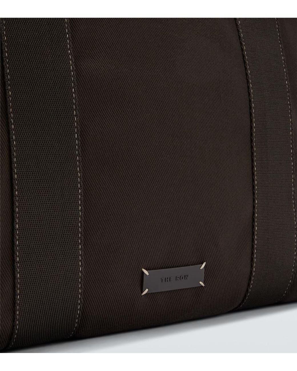 The Row Black Sisal Canvas Duffel Bag for men