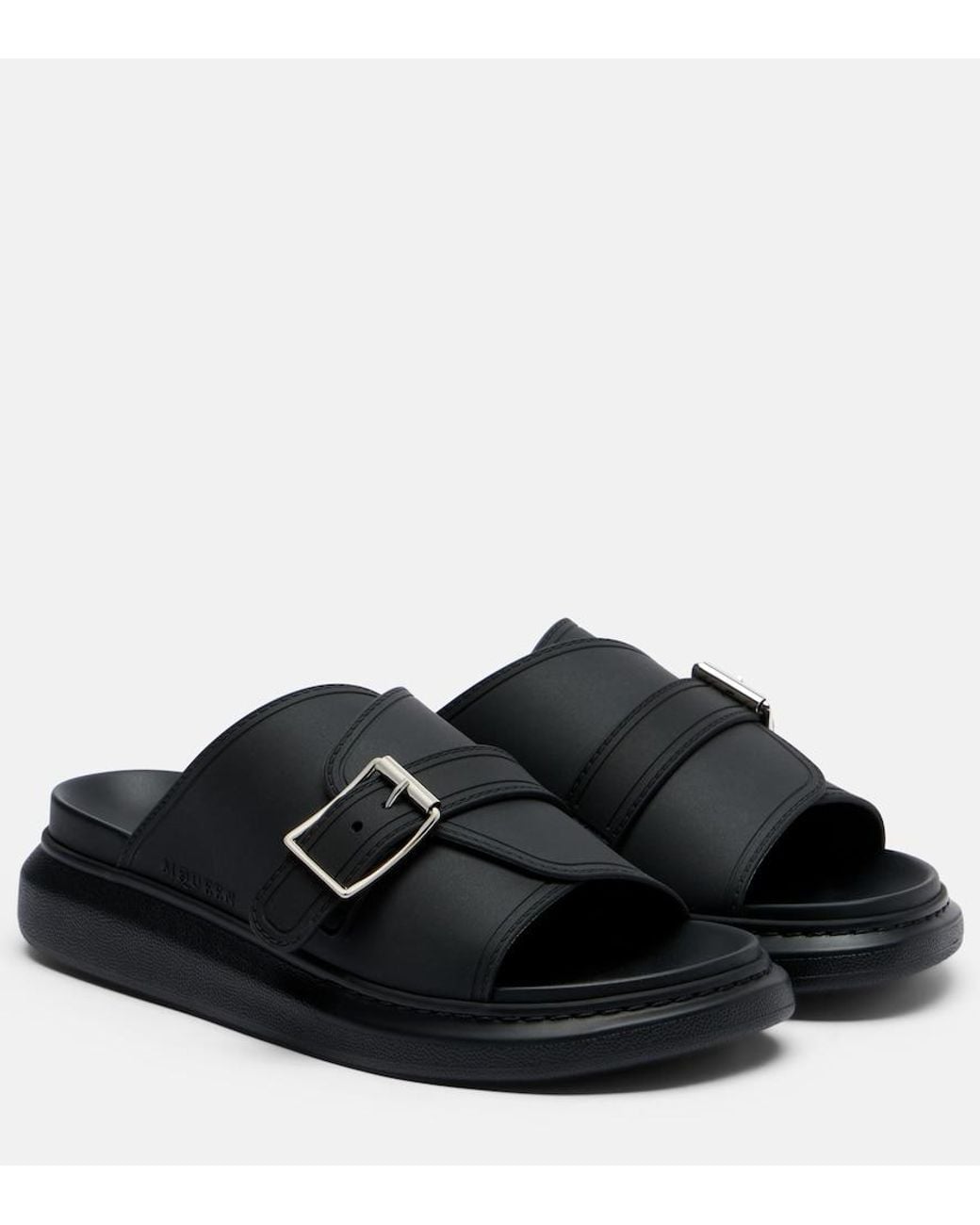 McQueen Black Hybrid Sandals