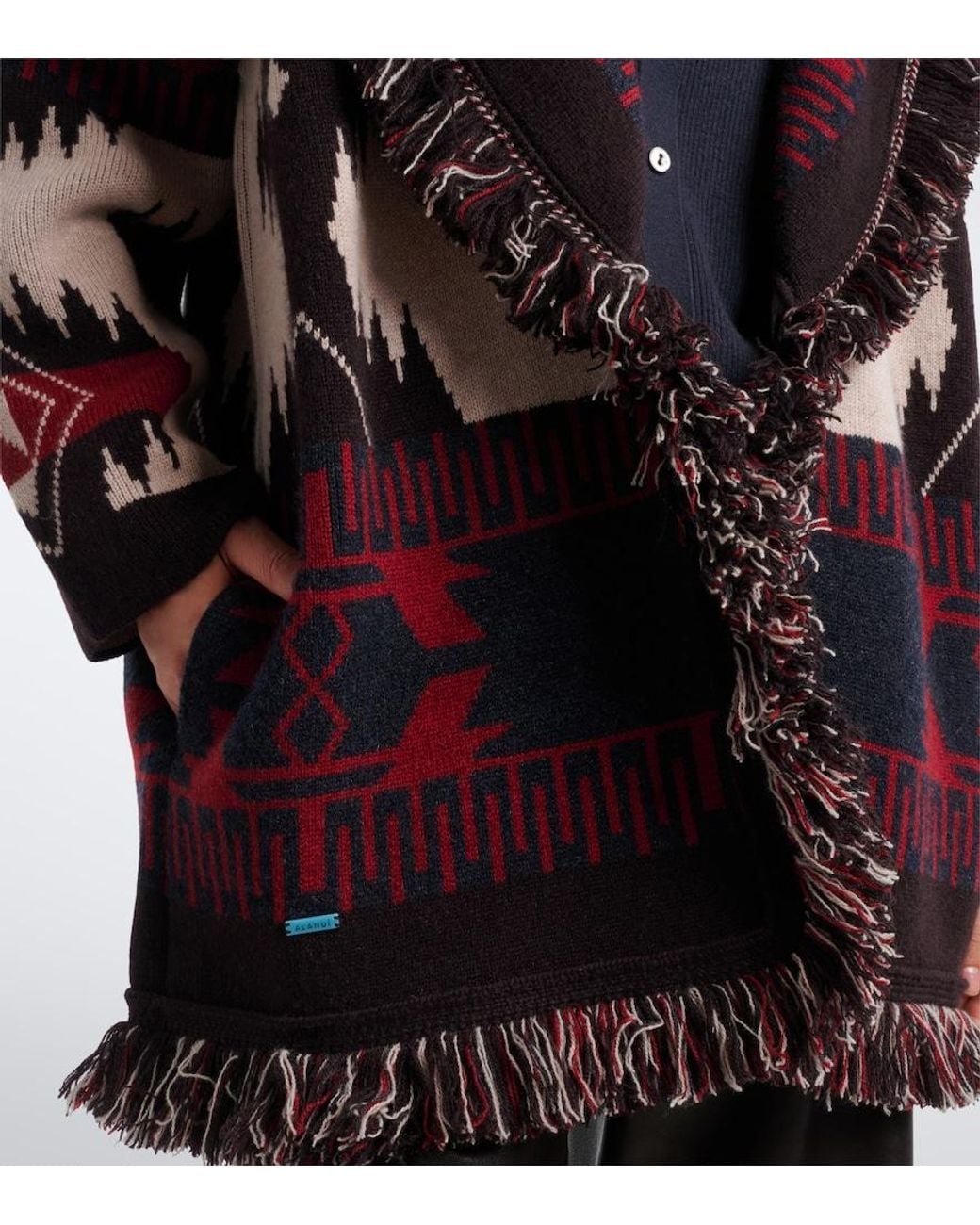 Alanui Multicolor Icon Jacquard Cashmere Cardigan