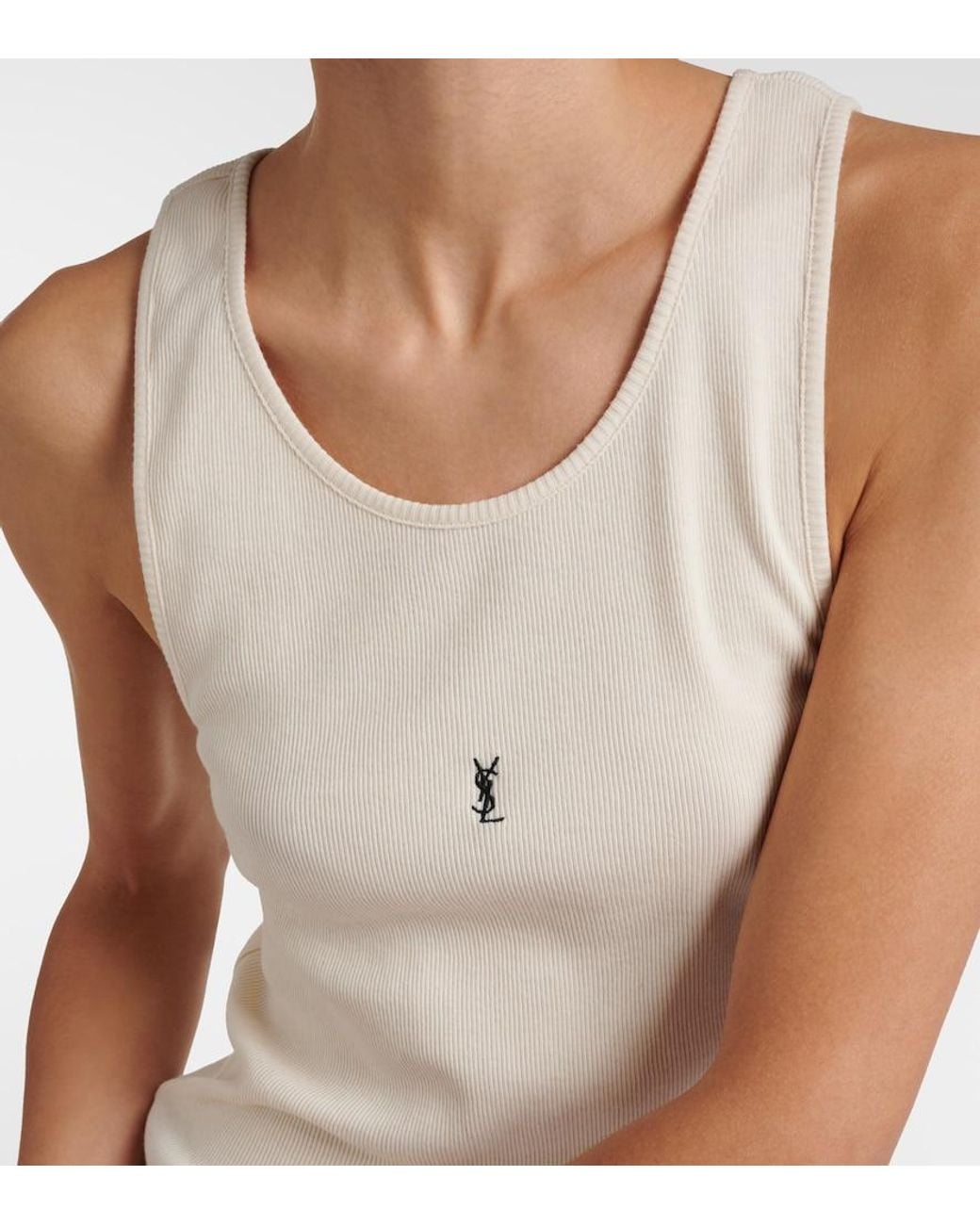 Saint Laurent Natural Tank Top