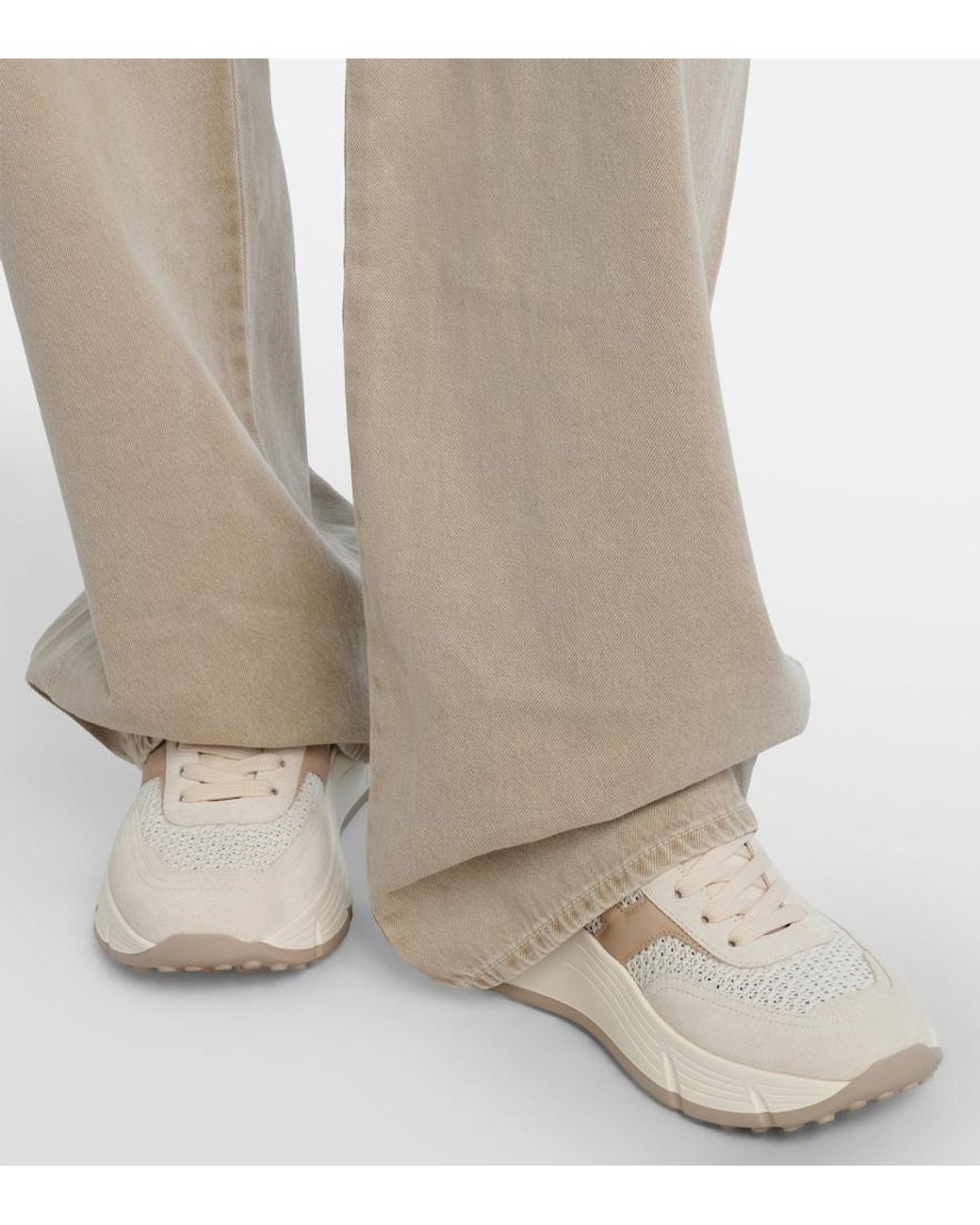 Baskets H669 En Daim Hogan en coloris White