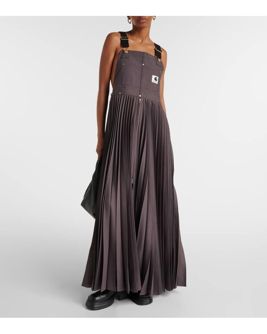 strapless open back dress Pleated Midi Dress  Elie Tahari