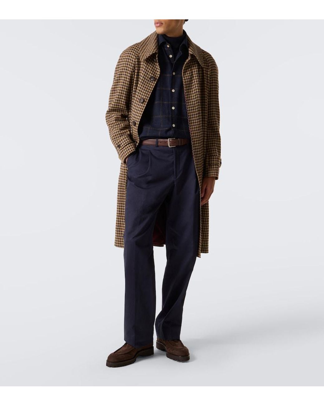John Lobb Brown Suede Desert Boots for men