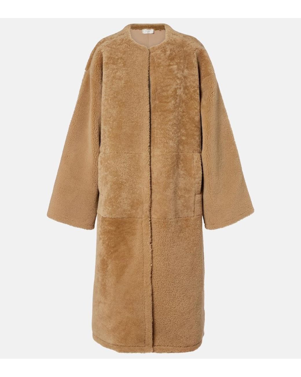 The Row Natural Narol Shearling Coat