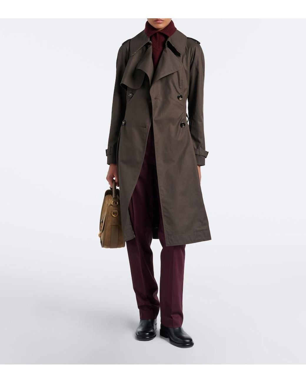 Burberry Brown Pembury Cotton Gabardine Trench Coat
