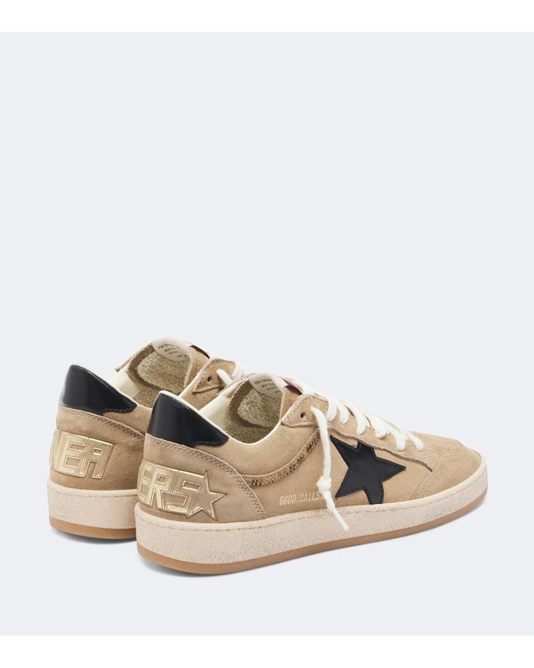 Golden Goose Deluxe Brand Natural Ball Star Suede Sneakers