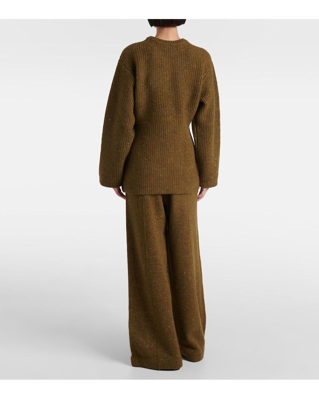 Co. Green Wool And Cashmere-Blend Sweater