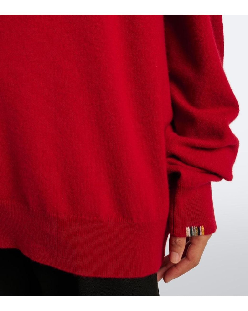 Extreme Cashmere Red N°358 Mister Cashmere-Blend Sweater
