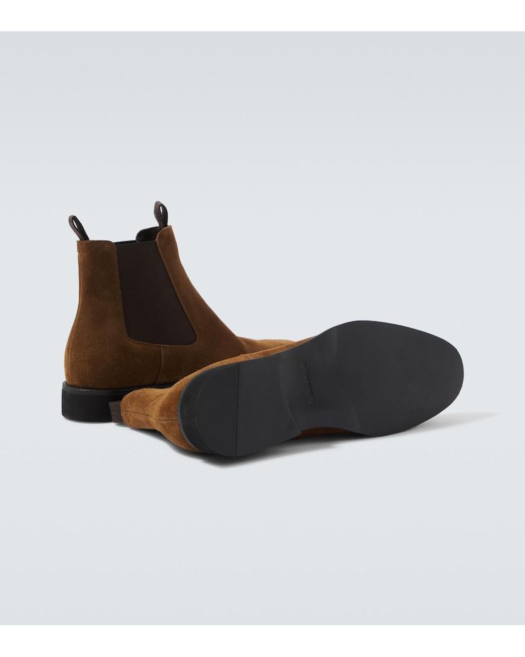 Tom Ford Brown Owen Suede Chelsea Boots for men