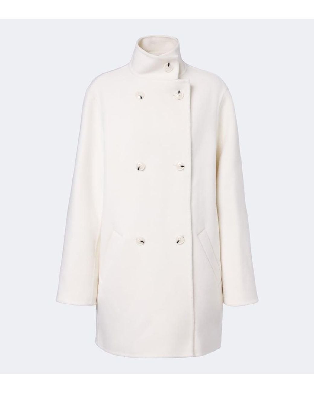 Loulou de Saison White Olmo Wool And Cashmere Coat