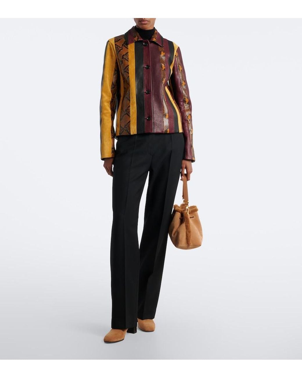Jimmy Choo Natural Cinch Medium Suede Shoulder Bag