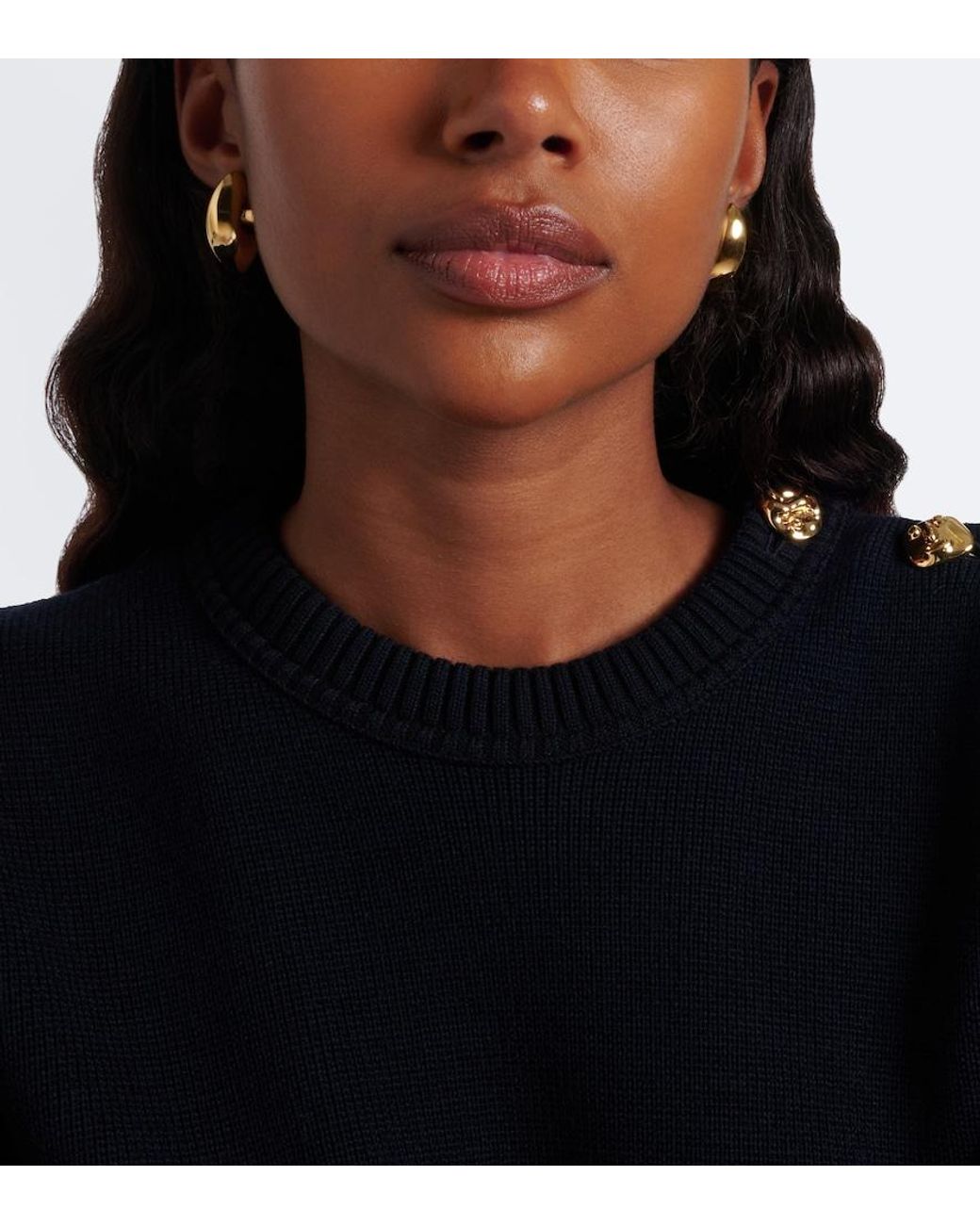 Bottega Veneta Metallic Claw Small-Plated Earrings