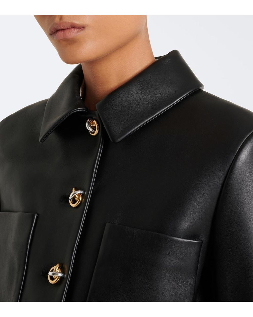 Altuzarra Black Astley Leather Jacket