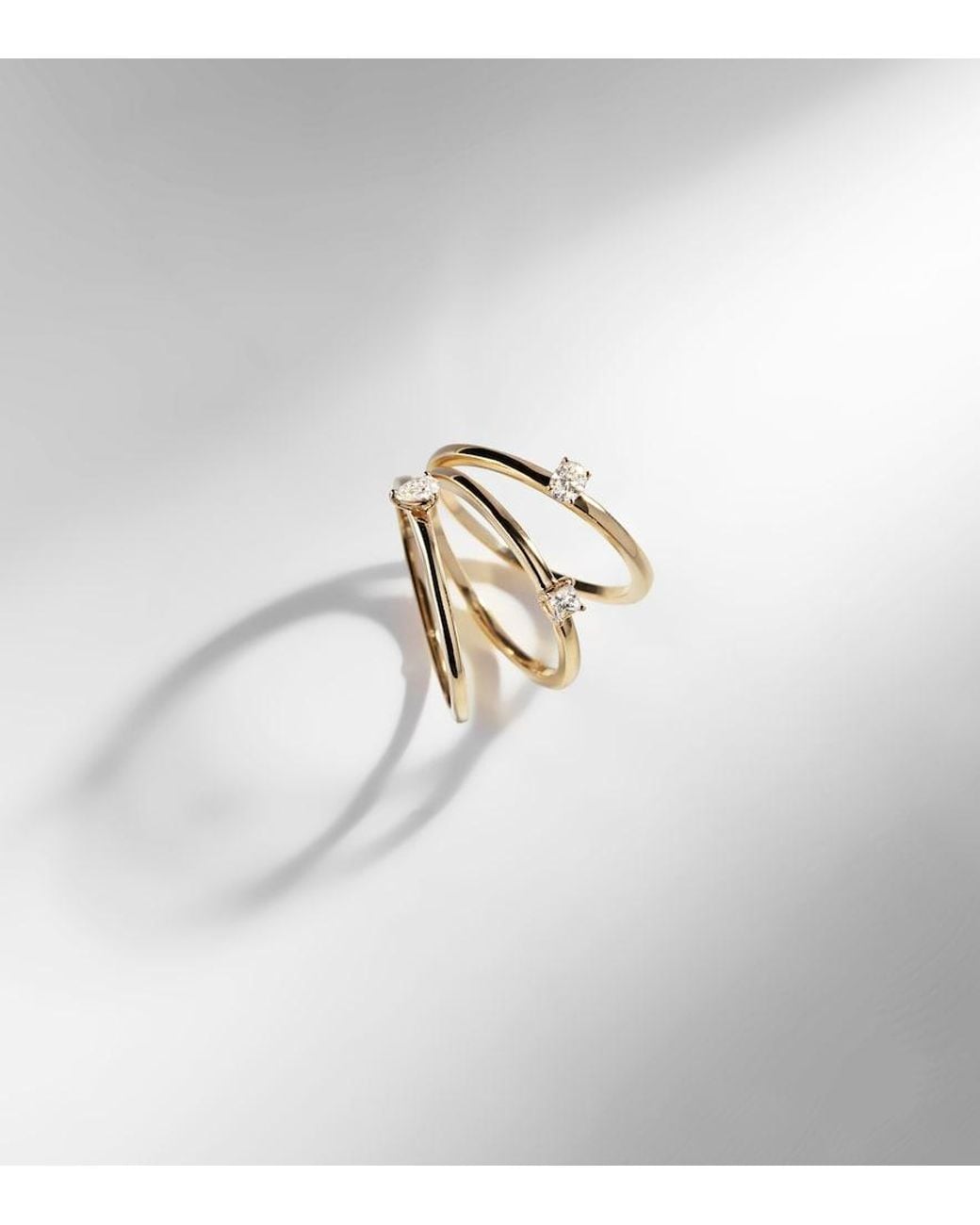STONE AND STRAND White 14Kt Ring With Diamonds